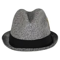 Soho Poly Braid Stingy Brim Fedora Hat