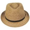 Tommy Bahama Bemaraha Raffia Straw Stingy Brim Fedora Hat -ChicHeadwear Haven 443991
