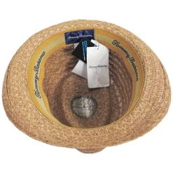 Tommy Bahama Bemaraha Raffia Straw Stingy Brim Fedora Hat -ChicHeadwear Haven 443997