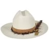 Vintage Couture Heart Bangora Straw Western Hat 2 Vintage Couture Heart Bangora Straw Western Hat -ChicHeadwear Haven 444306