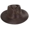 Marcos Palm Straw Fedora Hat - Dark Brown 2 Marcos Palm Straw Fedora Hat - Dark Brown -ChicHeadwear Haven 444576