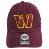 '47 BRAND Washington Commanders NFL Clean Up Strapback Baseball Cap Dad Hat -ChicHeadwear Haven 444641
