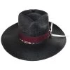 Vintage Couture Spade Bangora Shantung Straw Fedora Hat