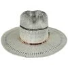 Vintage Couture Flush Bangora Shantung Straw Fedora Hat -ChicHeadwear Haven 445574