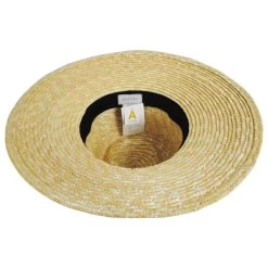 Joanna Wheat Straw Fedora Hat - Honey