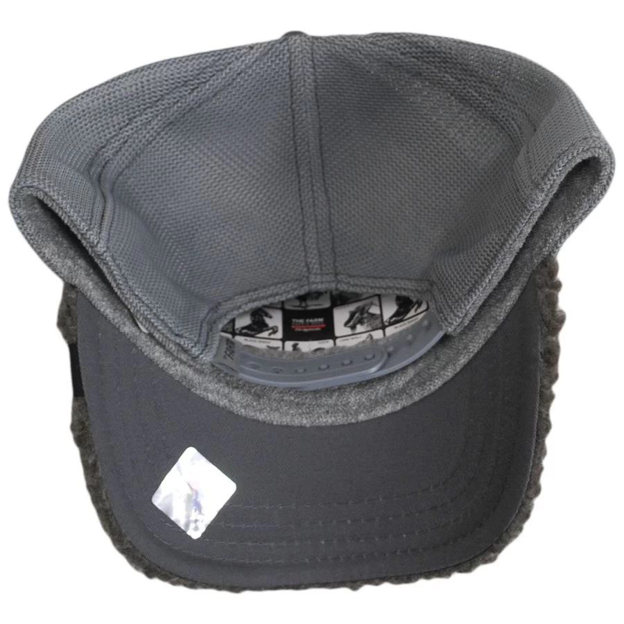 Goorin Bros Bunny Business Berber Fleece Trucker Snapback Ball Cap 5 Goorin Bros Bunny Business Berber Fleece Trucker Snapback Ball Cap - Image 3