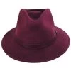 Messer Wool Felt Fedora Hat - Maroon -ChicHeadwear Haven 449051