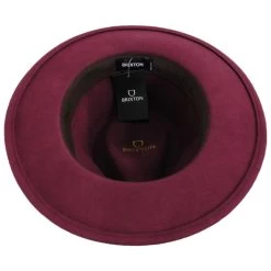 Messer Wool Felt Fedora Hat - Maroon 7 Messer Wool Felt Fedora Hat - Maroon -ChicHeadwear Haven 449057