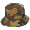 Waxed Cotton Camo Bucket Hat