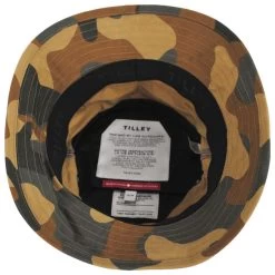Waxed Cotton Camo Bucket Hat -ChicHeadwear Haven 450998