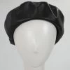 Audrey II Vegan Leather Beret - Black -ChicHeadwear Haven 451118