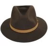 Messer Wool Felt Fedora Hat - Brown/Beige