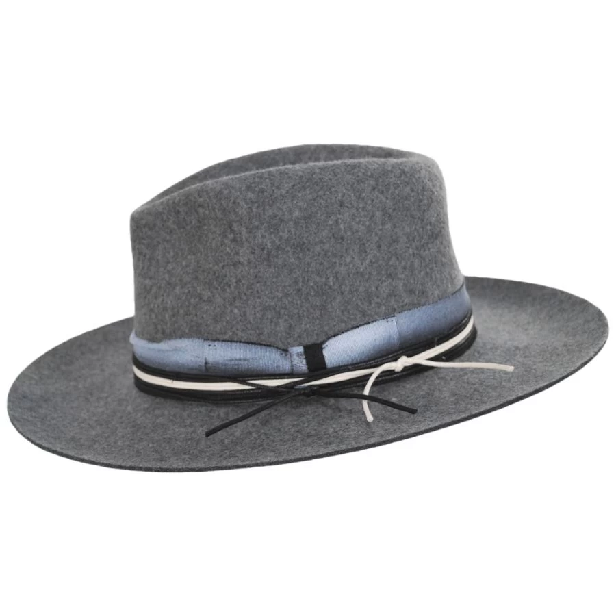 Goorin Bros Langum Wool Felt Wide Brim Fedora Hat 4 Goorin Bros Langum Wool Felt Wide Brim Fedora Hat - Image 2