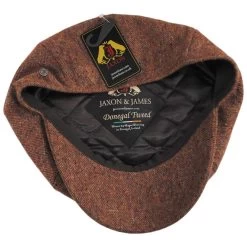 Hillcourt Donegal Tweed Wool Newsboy Cap -ChicHeadwear Haven 453602