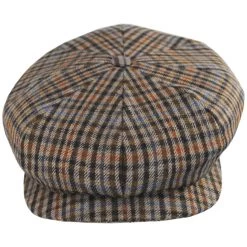 Plaid Cashmere And Wool Newsboy Cap