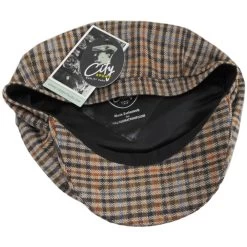 Plaid Cashmere And Wool Newsboy Cap -ChicHeadwear Haven 454194