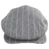 Adelphi Wool Pinstripe Square Bill Ivy Cap -ChicHeadwear Haven 454413