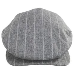 Adelphi Wool Pinstripe Square Bill Ivy Cap