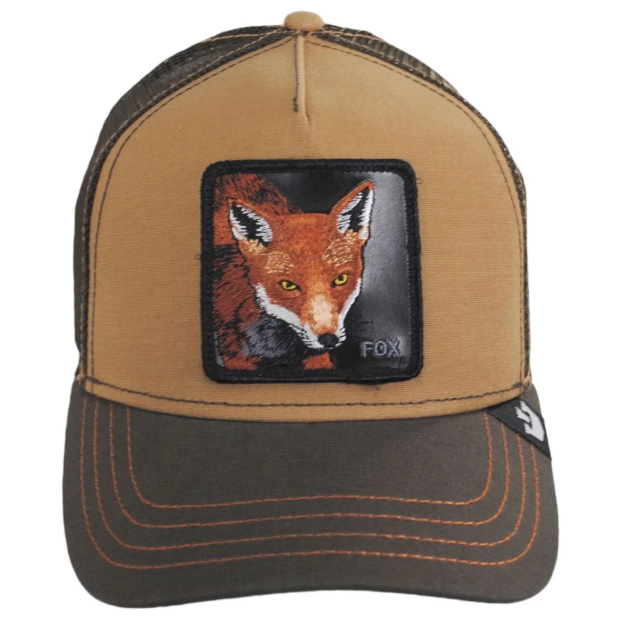 Goorin Bros Fox Mesh Trucker Snapback Baseball Cap 3 Goorin Bros Fox Mesh Trucker Snapback Baseball Cap