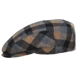 Check Plaid Wool And Cashmere Ivy Cap -ChicHeadwear Haven 455339
