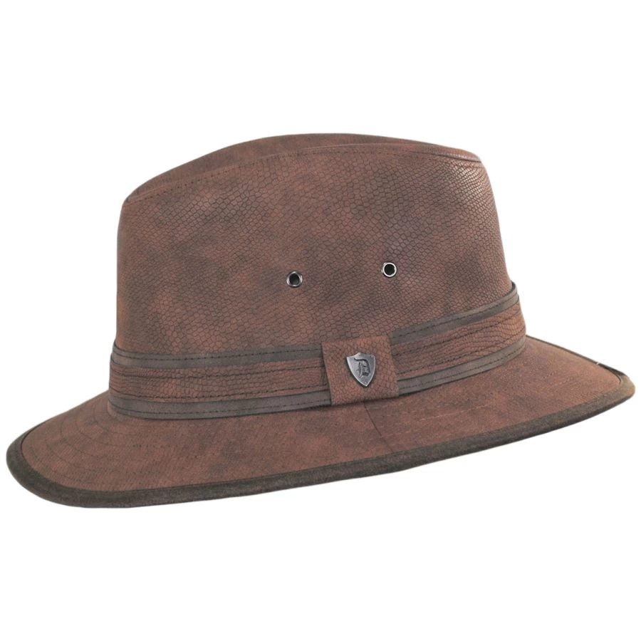 Cobra Vegan Leather Safari Fedora Hat 4 Cobra Vegan Leather Safari Fedora Hat - Image 2