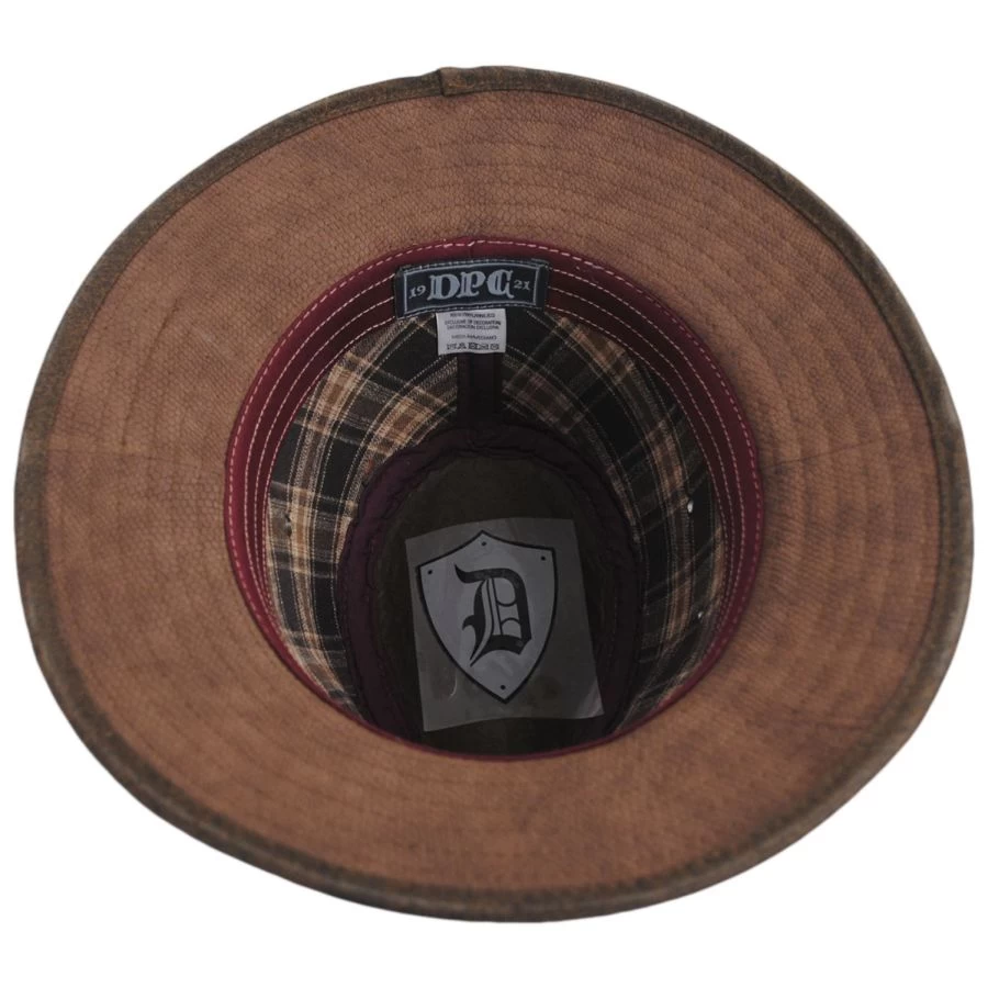 Cobra Vegan Leather Safari Fedora Hat 5 Cobra Vegan Leather Safari Fedora Hat - Image 3