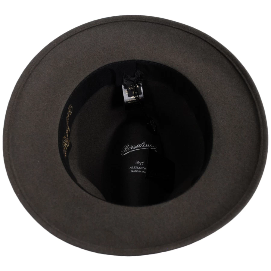 Borsalino Traveler Fur Felt Fedora Safari Hat 5 Borsalino Traveler Fur Felt Fedora Safari Hat - Image 3