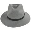 Messer Melange Wool Felt Fedora Hat - Gray/Dark Gray -ChicHeadwear Haven 456543