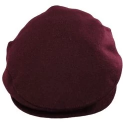 Hooligan Solid Wool Blend Ivy Cap - Wine