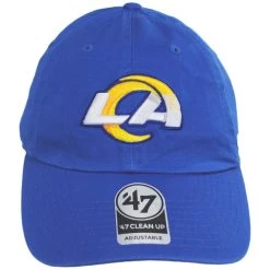 '47 BRAND Los Angeles Rams NFL Clean Up Strapback Baseball Cap Dad Hat
