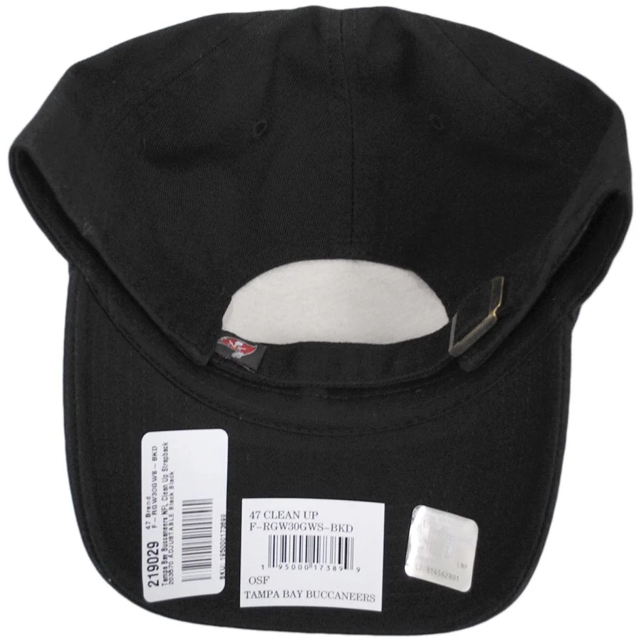 '47 BRAND Tampa Bay Buccaneers NFL Clean Up Strapback Baseball Cap Dad Hat 5 '47 BRAND Tampa Bay Buccaneers NFL Clean Up Strapback Baseball Cap Dad Hat - Image 3