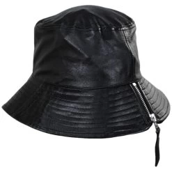 Scala Sylvie Vegan Leather Bucket Hat -ChicHeadwear Haven 459018
