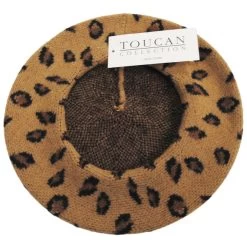 Leopard Knit Wool Blend Beret -ChicHeadwear Haven 459534