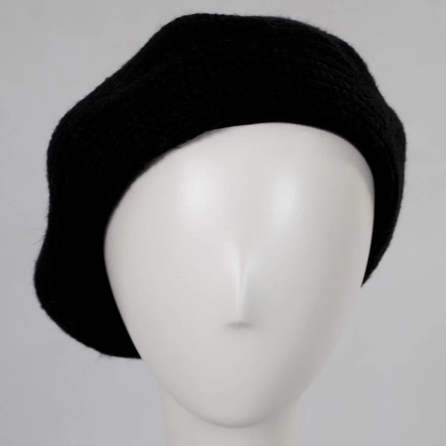 Rib Knit Wool Blend Beret 3 Rib Knit Wool Blend Beret