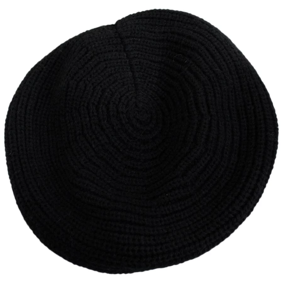 Rib Knit Wool Blend Beret 4 Rib Knit Wool Blend Beret - Image 2
