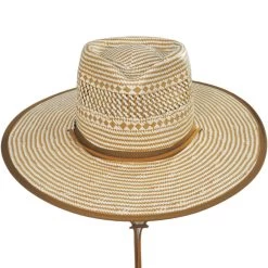 Vintage Couture Two Ghosts Toyo Straw Rancher Fedora Hat