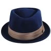 Stout Wool Felt Diamond Crown Fedora Hat -ChicHeadwear Haven 461576