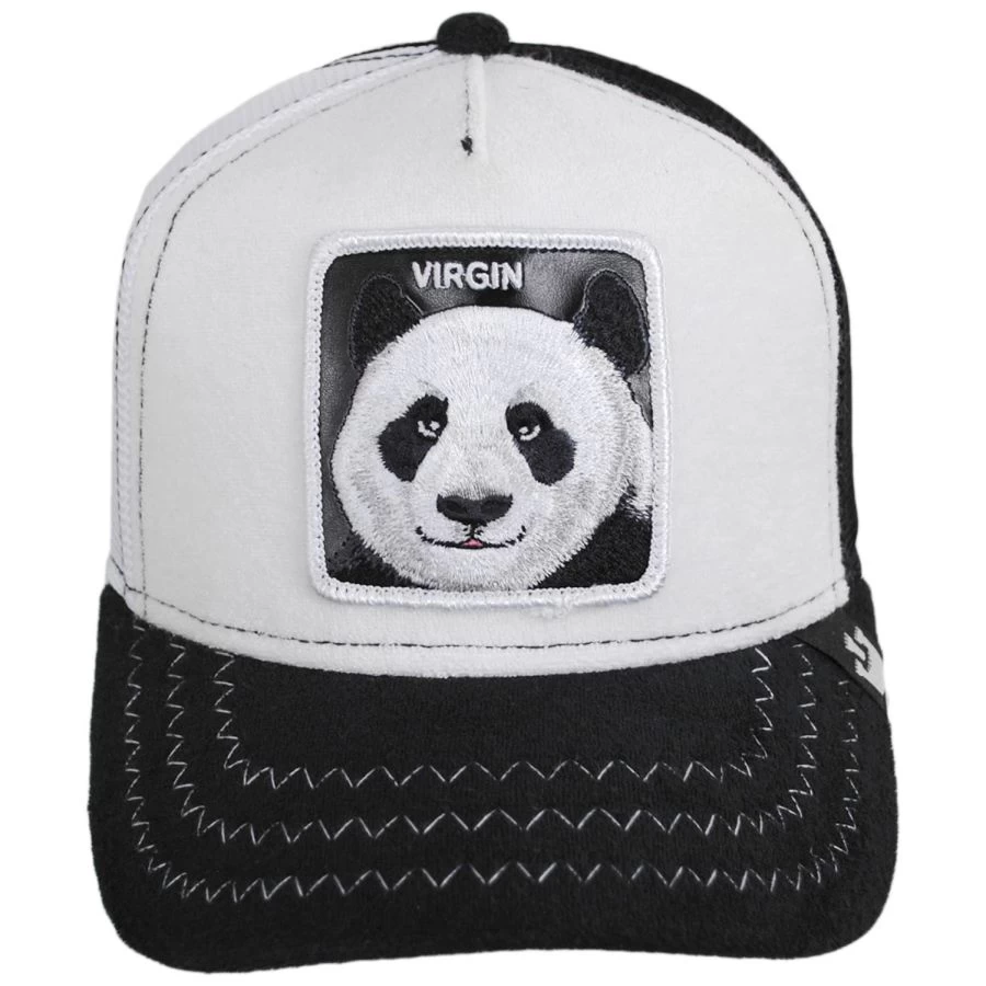 Goorin Bros Finish Last Panda Mesh Trucker Snapback Baseball Cap 3 Goorin Bros Finish Last Panda Mesh Trucker Snapback Baseball Cap
