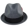 Gain Wool Felt Fedora Hat - Dark Gray -ChicHeadwear Haven 462089