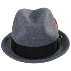 Gain Wool Felt Fedora Hat - Dark Gray