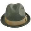 Gain Wool Felt Fedora Hat - Olive Green -ChicHeadwear Haven 462134