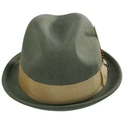 Gain Wool Felt Fedora Hat - Olive Green