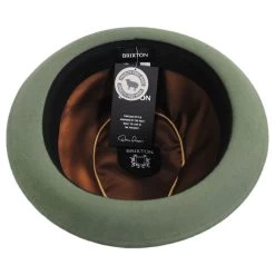 Gain Wool Felt Fedora Hat - Olive Green 7 Gain Wool Felt Fedora Hat - Olive Green -ChicHeadwear Haven 462140