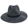 Field Proper Wool Felt Fedora Hat - Dark Gray