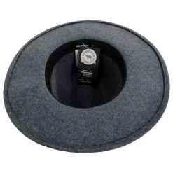 Field Proper Wool Felt Fedora Hat - Dark Gray -ChicHeadwear Haven 462200