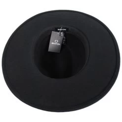 Field Proper Wool Felt Fedora Hat - Black -ChicHeadwear Haven 462617