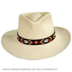Feather And Diamond Beaded Hat Band