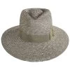 Joanna Petite Brim Wheat Straw Fedora Hat - Sand