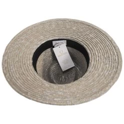 Joanna Petite Brim Wheat Straw Fedora Hat - Sand -ChicHeadwear Haven 463296