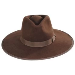 Jo Wool Felt Rancher Fedora Hat